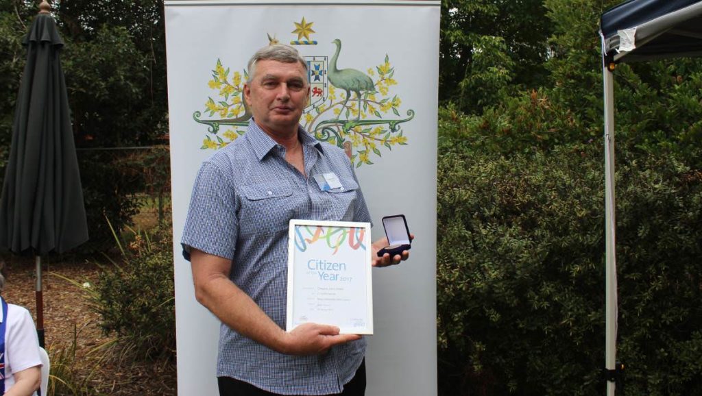 Wollondilly Citizen of the Year Greg Green. Picture: Ashleigh Tullis