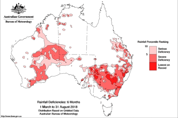 PHOTO: Fire conditions are being worsened by the drought. (Supplied: Bureau of Meteorology)